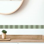 Frise d�corative adh�sive, rayures larges, vert, 5 cm x 300 cm