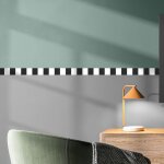 Frise d�corative adh�sive, rayures, noir et blanc, tendance, 5 cm x 300 cm