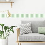 Plage - frise dcorative adhsive, tendance rayure sur le mur, dtail tendance, 10 cm x 300 cm