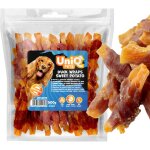Frites de patates douces envelopp�es dans du canard uniq pets 500 g friandises pour chien