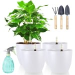 Frixovel - lot de 4 pots de fleurs  arrosage automatique avec systme d'irrigation, indicateur d'eau, ...