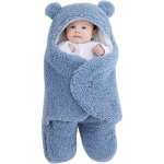 Couverture � capuche pour nouveau - n� - sac de couchage - couverture d'hiver chaude en polaire - avec ...