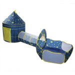 Frixovel - tente 3 - en - 1 pour enfants piscine  balles tunnel de reptation, starry sky baby kid playing ...