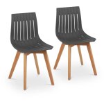 Fromm&starck - chaise - 2 ensemble - jusqu' 150 kg - sige 50 x 47 cm - gray