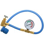 Frostmeister 2en1 400ml - r134a bidon + tuyau avec manom�tre kit climatisation en libre - service