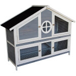 Wiltec - clapier villa de luxe ? 1160 x 450 x 1080 mm ? 2 étages ? toit bitumé ouvrant ? bois sapin ? ... Wiltec - clapier villa de luxe ? 1160 x 450 x 1080 mm ? 2 étages ? toit bitumé ouvrant ? bois sapin ? ...