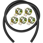 Fuel hose 1 meter 7mm gasoline hose kit with 10 clamps fuel line gasoline hose for small engines motorcycle ...