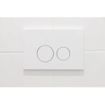 Fugaflow eccelente press plaque de d�clenchement dualflush pour b�ti - support geberit up320 abs rond ...