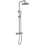 Fugaflow - eccelente sobrado douche pluie pommeau 21. 8cm avec robinet thermostatique et douchette stick ...