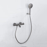 Fugaflow - eccelente sobrado robinet de baignoire thermostatique avec douchette ronde, support et flexible ...