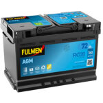 Fulmen - batterie voiture fulmen start - stop agm fk720 12v 72ah 760a