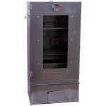 Ukal - fumoir 3 niveaux avec porte vitre, h 80 cm