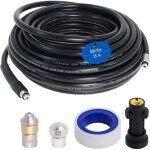 Furet d�boucheur canalisation 15 m compatible karcher k2 - k7 ? tuyau flexible haute pression avec accessoires ...