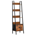 Furniturer �tag�re � �chelle, �tag�re mince, biblioth�que pour bureau � domicile, salon, chambre � coucher, ...