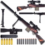 Fusil de sniper pour flche en mousse grand ensemble de fusil + coquilles rplique jouet