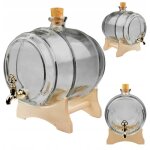 F�t en verre gris de 5 litres avec robinet - id�e cadeau de no�l