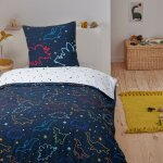 Parure de lit enfant dinosaure rversible 140x200cm