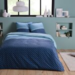 Future home - parure de lit 2 personnes gomtrique en microfibre 200x200cm