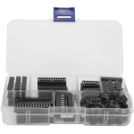 Fydun kit de 66 composants de circuits int�gr�s dip � broches plates, 2, 54 mm, pour la r�paration de ...