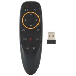 G10 t�l�commande vocale noire 2, 4 g air mouse mini clavier sans fil avec gyroscope (voix de gyroscope ...