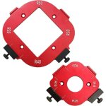 Gabarit de d�fonceuse en alliage d'aluminium, outil auxiliaire de coupe � l'arc, gabarit d'angle pour ...