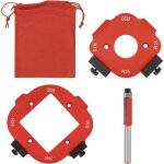 Gabarit de d�fonceuse en alliage d'aluminium, outil auxiliaire de coupe � l'arc, gabarit d'angle pour ...