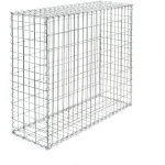 Wiltec - gabion ? 100 x 80 x 30 cm ? largeur maille 5 x 10 cm ? mur paroi en pierre, bordure de jardin, ...