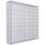 Gabiona - gabiondeco - gabion  mailles trs fines pour gravillon 100 cm x 100 cm x 20 cm (l x h x p). ...