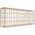 Gabiondeco - gabion aspect rouille 100 cm x 40 cm x 20 cm (l x h x p). taille des mailles 5 x 10 cm. ...