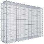 Gabiona - gabiondeco - gabion  mailles trs fines pour gravillon 100 cm x 70 cm x 20 cm (l x h x p). ...