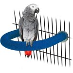 1 perchoir  surface rugueuse pour perroquet - perchoirs en sable de quartz pour cage  oiseaux de taille ...