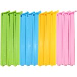 Gabrielle - 12 pi�ces alimentaire d'�tanch�it� clips, clip fermeture sachet, pince alimentaire plastique, ...