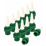 Gabrielle lot de 12 pots de fleurs en céramique pour arrosage automatique des plantes avec goutte à goutte ... Gabrielle lot de 12 pots de fleurs en céramique pour arrosage automatique des plantes avec goutte à goutte ...