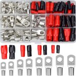 Gabrielle - 120 pices cosse  sertir kit cosses electriques pour voiture avec sertir bornes de batterie ...