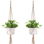 Gabrielle - 2 paquets suspension plante, pot suspendu plante, pour suspendre pot de fleur suspension ...