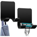 Gabrielle - lot de 2 porte - rasoirs de douche, auto - adhésifs, crochets adhésifs en acier inoxydable, ... Gabrielle - lot de 2 porte - rasoirs de douche, auto - adhésifs, crochets adhésifs en acier inoxydable, ...