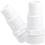 Gabrielle - lot de 2 raccords de tuyau pour piscine - diam�tre : 32 / 38 mm sur 1, 5'