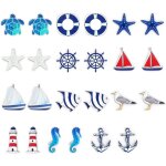 Gabrielle - lot de 24 pendentifs maritimes, dcoration nautique, kit de dcoration maritime, toile de ...