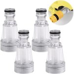 4 pices filtre  eau pour nettoyeur haute pression, filtre  eau accessoires de jardin filtre d'entre ...