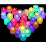 Gabrielle lot de 48 bougies chauffe - plat sans flamme à piles avec led changeant de couleur pour célébration, ... Gabrielle lot de 48 bougies chauffe - plat sans flamme à piles avec led changeant de couleur pour célébration, ...