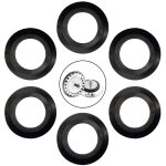 Gabrielle - lot de 6 joints d'�vier de cuisine, joint �lastom�re pour paniers filtrants, diam�tre ext�rieur ...