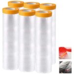 Gabrielle 6 rouleaux de peinture en papier textur�, feuille de protection de peinture transparente 240 ...
