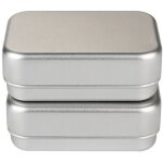 Gabrielle - bo�te � savon de voyage en aluminium, 2 pi�ces, solide, �tanche, avec �gouttoir amovible, ...
