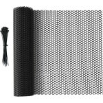 Gabrielle - clture en maille plastique noir, 5 m x 40 cm, filet polyvalent pour protection des arbres, ...