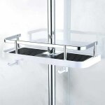 Gabrielle etage de douche mural rglable, panier salle de bain cuisine rangement fixer sur tuyau, serviteur ...