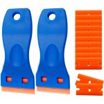 Gabrielle - grattoir plaque vitroc�ramique, 2 grattoir plastique 100 raclettes pour enlever les �tiquettes, ...