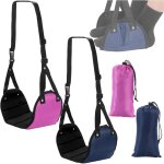 Hamac de pied d'avion 2 pices, repose - pieds de voyage rglables, accessoires de voyage en avion pour ...
