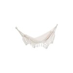 Hamac  pompons, hamac de voyage portable d'extrieur, style bohme chic, toile dcontracte, taille ...