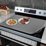 Gabrielle - housse de table induction 71 x 51 cm, protection couvercle pour plaque de cuisson en silicone ...