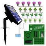 Gabrielle - kit arrosage automatique solaire pour jardin, systeme arrosage automatique goutte a goutte ...